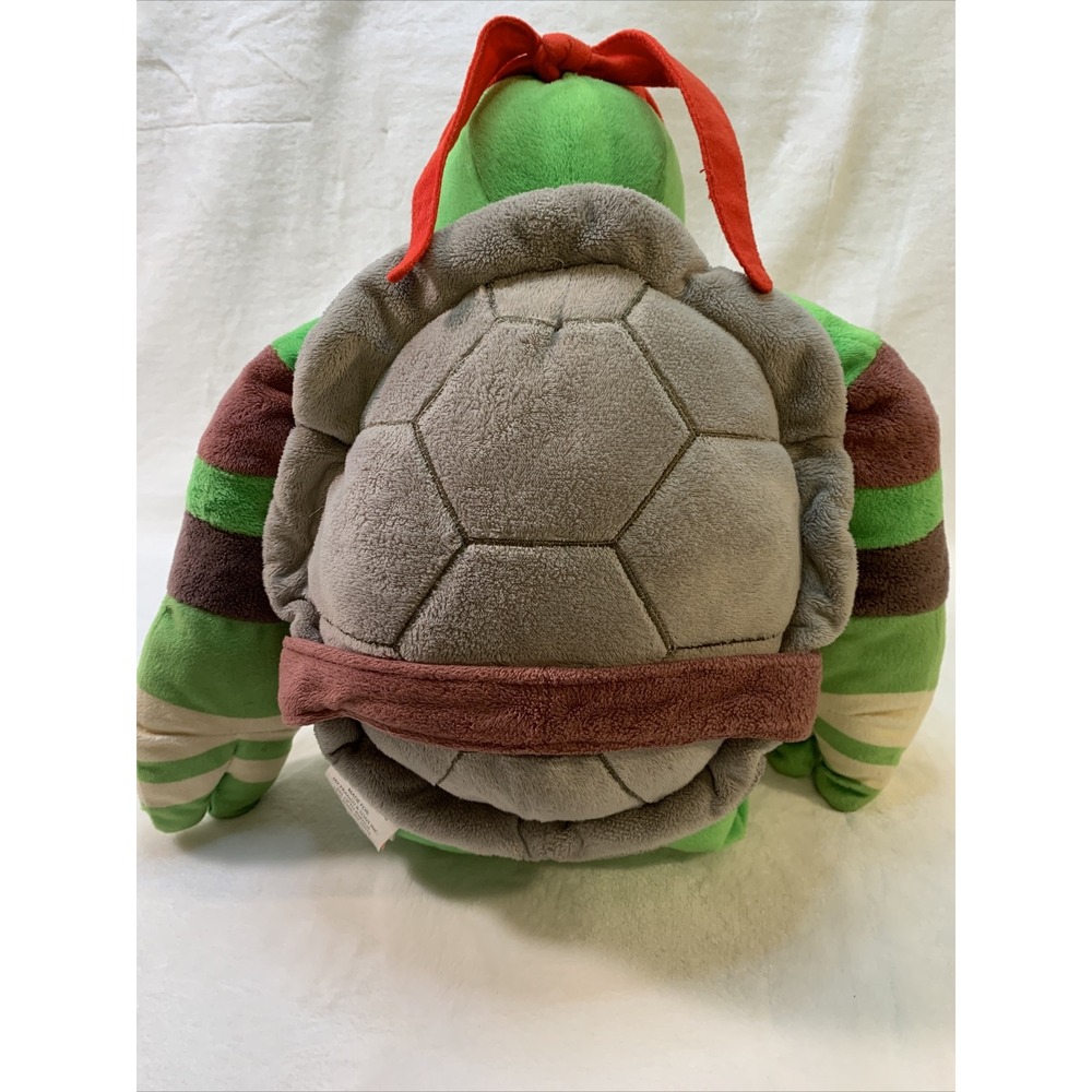 24" Nickelodeon Teenage Mutant Ninja Turtle Raphael Plush Red EUC Pillow Pal - Picture 10 of 12